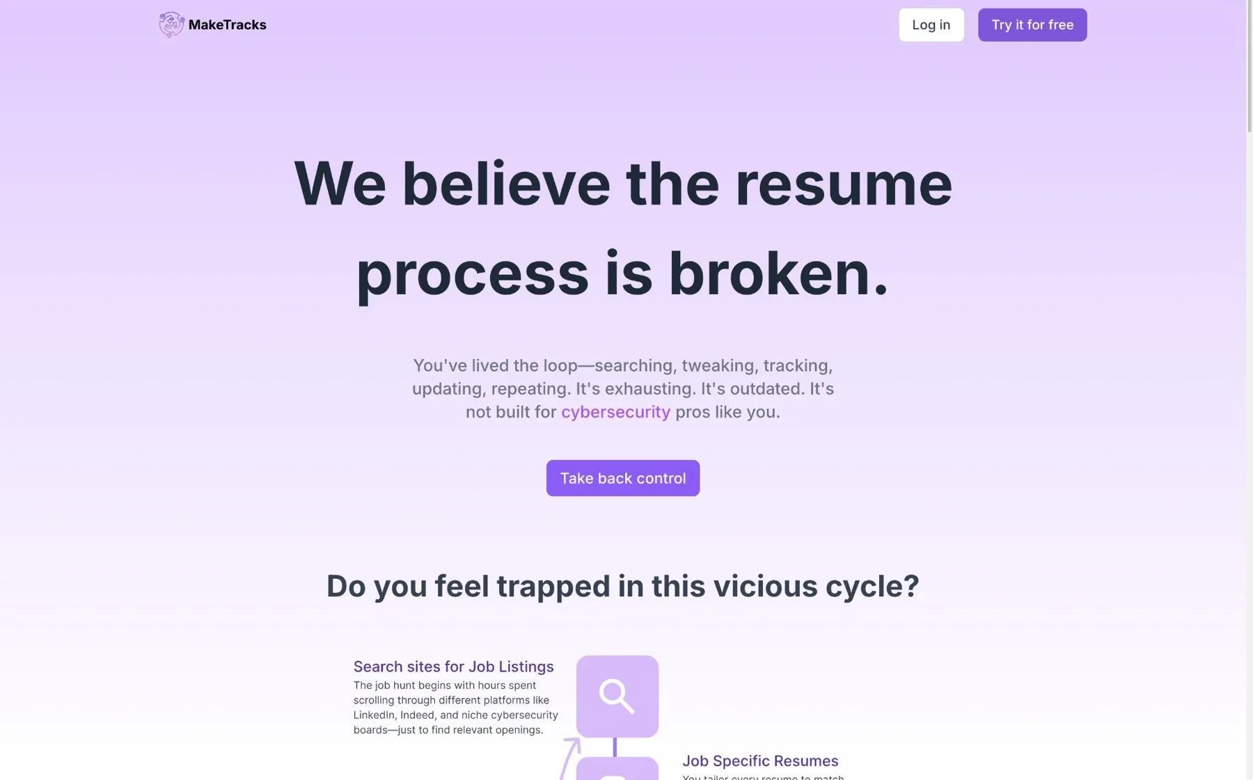 MakeTracks homepage