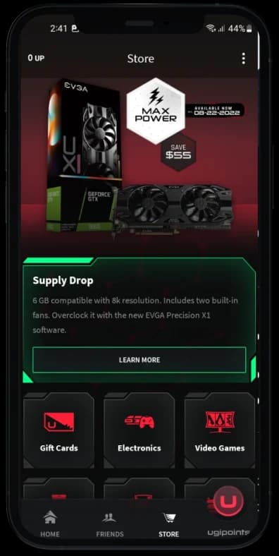 Ugami store screen